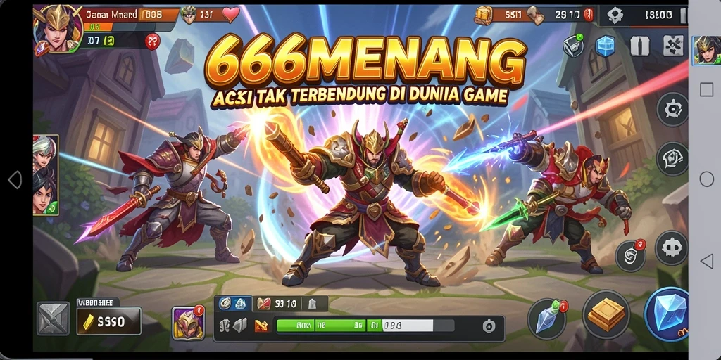 Tampilan gameplay menegangkan di 666MENANG dengan aksi yang cepat.