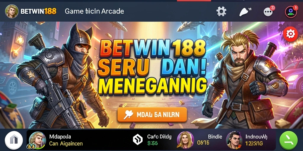 Tangkapan layar BETWIN188 menampilkan gameplay arcade yang seru dan menegangkan.