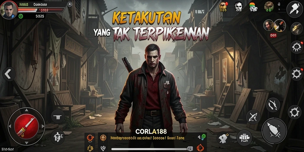 Screenshot gameplay yang menampilkan suasana menegangkan dalam CORLA188.