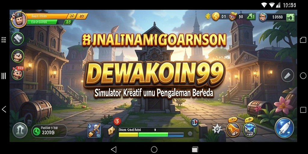 Screenshot DEWAKOIN99 menampilkan gameplay Simulation yang dinamis.