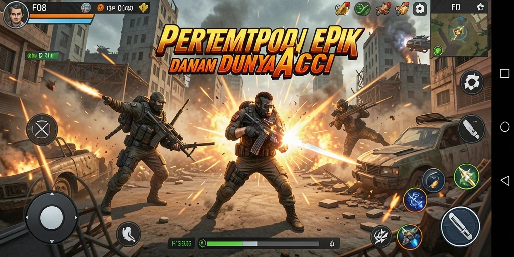 Tampilan aksi mendebarkan dari gameplay FO8.