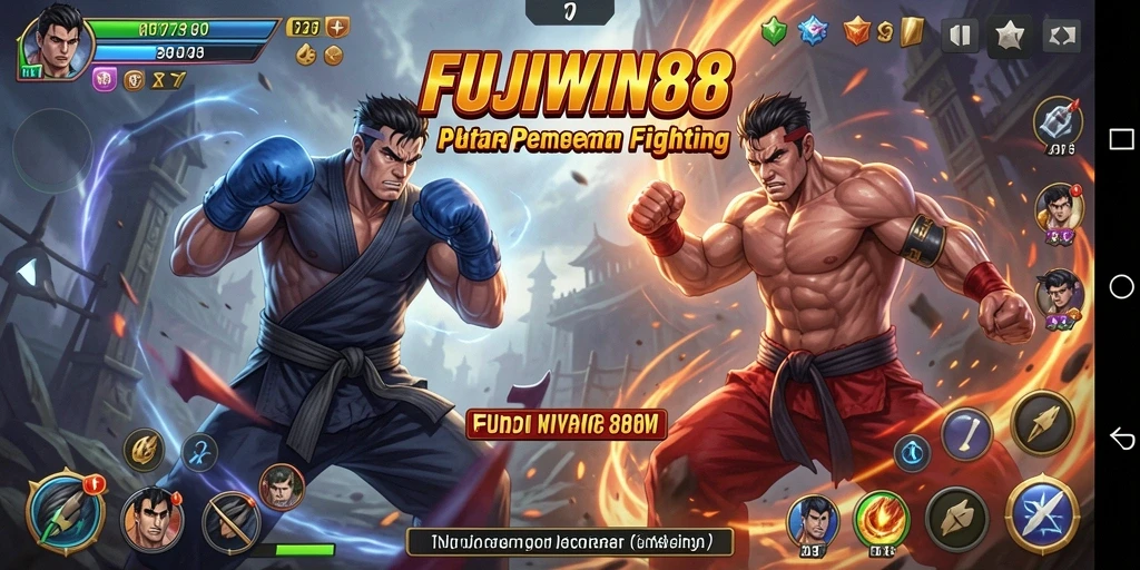 Tangkapan layar gameplay FUJIWIN88 yang menunjukkan aksi pertarungan yang mendebarkan.