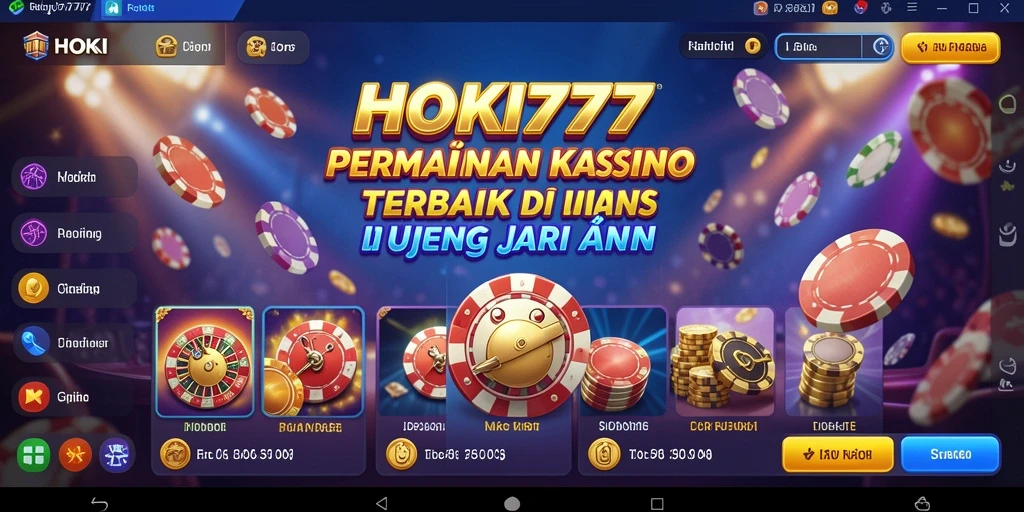 Tangkapan layar HOKI777 menunjukkan gameplay Kasino yang seru dan mendebarkan.