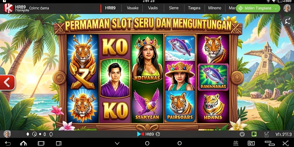 Tampilan game Slot HR89 yang menarik dan penuh warna.