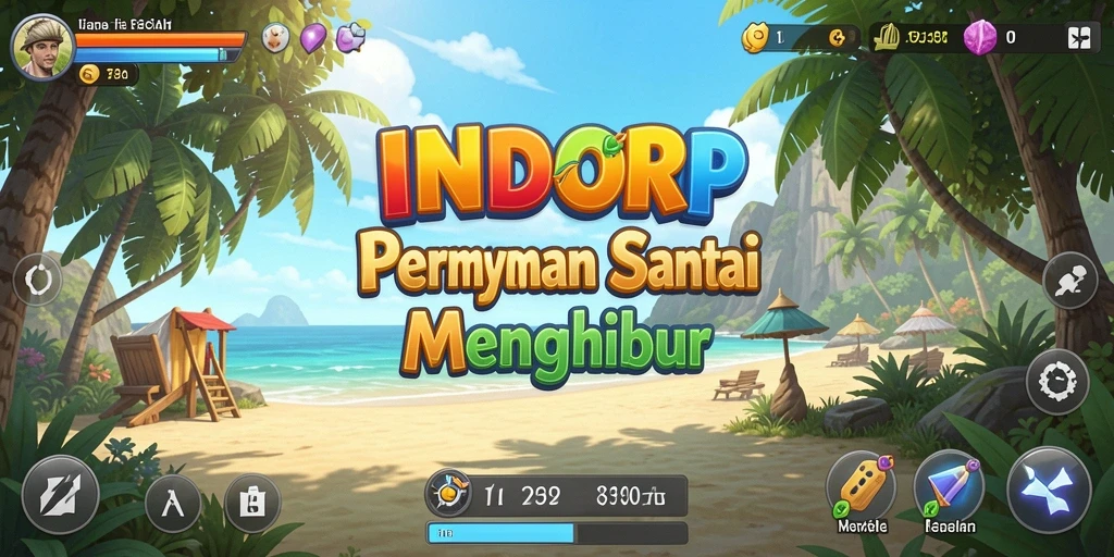 Screenshot gameplay INDORP yang menampilkan suasana santai dan menyenangkan.
