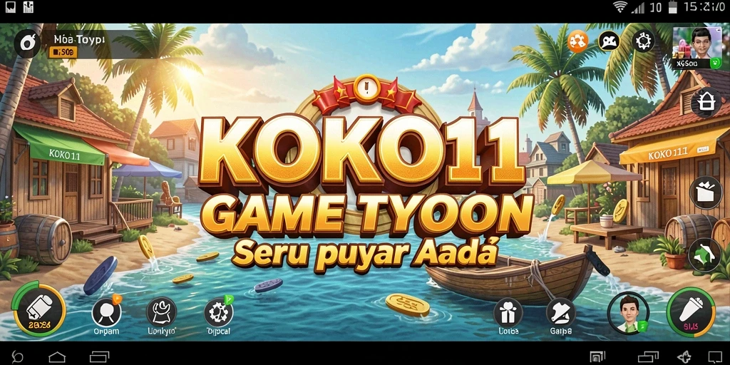 Screenshot utama KOKO11 menampilkan gameplay Tycoon yang menarik.