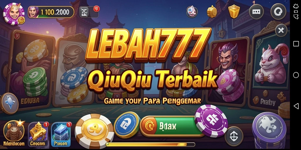 Screenshot gameplay LEBAH777 menampilkan aksi seru dalam permainan QiuQiu.