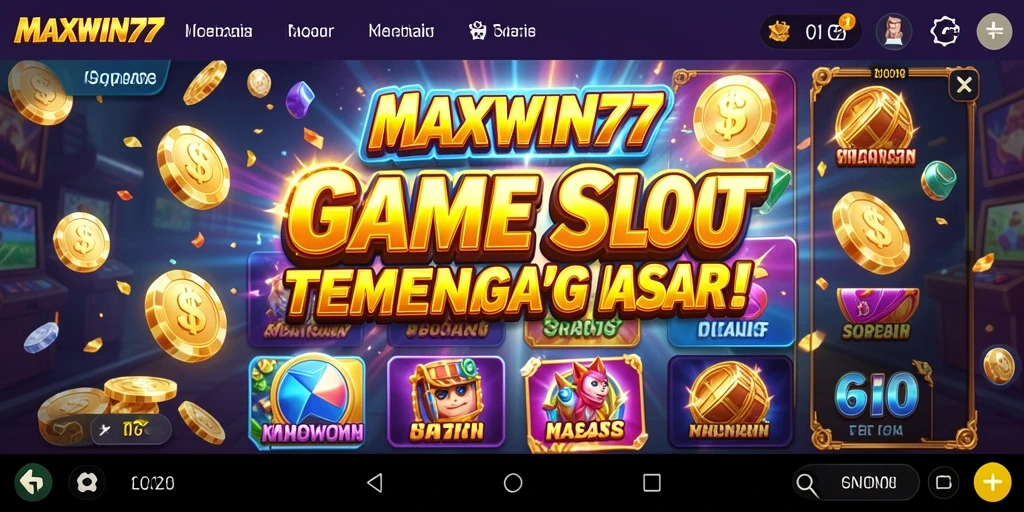 Tampilan gameplay yang menarik dan penuh warna dalam MAXWIN77.