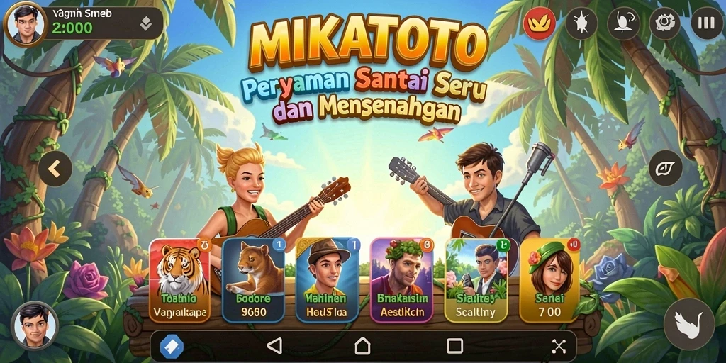 Tangkapan layar utama MIKATOTO yang menunjukkan gameplay seru dan menyenangkan.