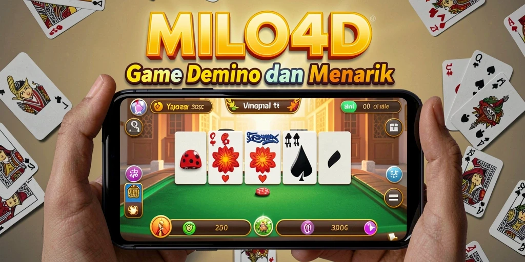 Tampilan menarik gameplay domino yang menyenangkan.