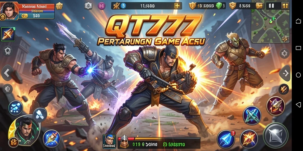 Tampilan menawan dari gameplay QT777 yang penuh aksi.