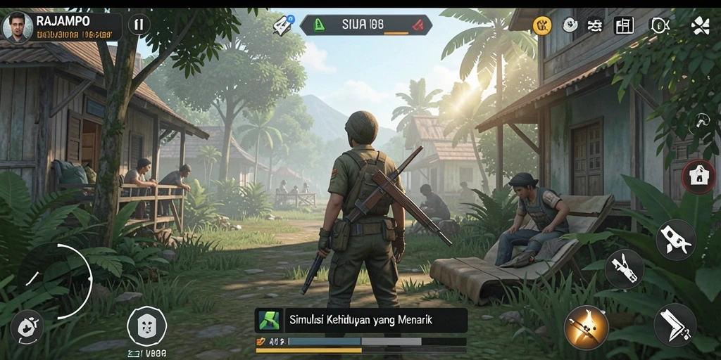 Tampilan gameplay RAJAMPO yang menarik dan interaktif.