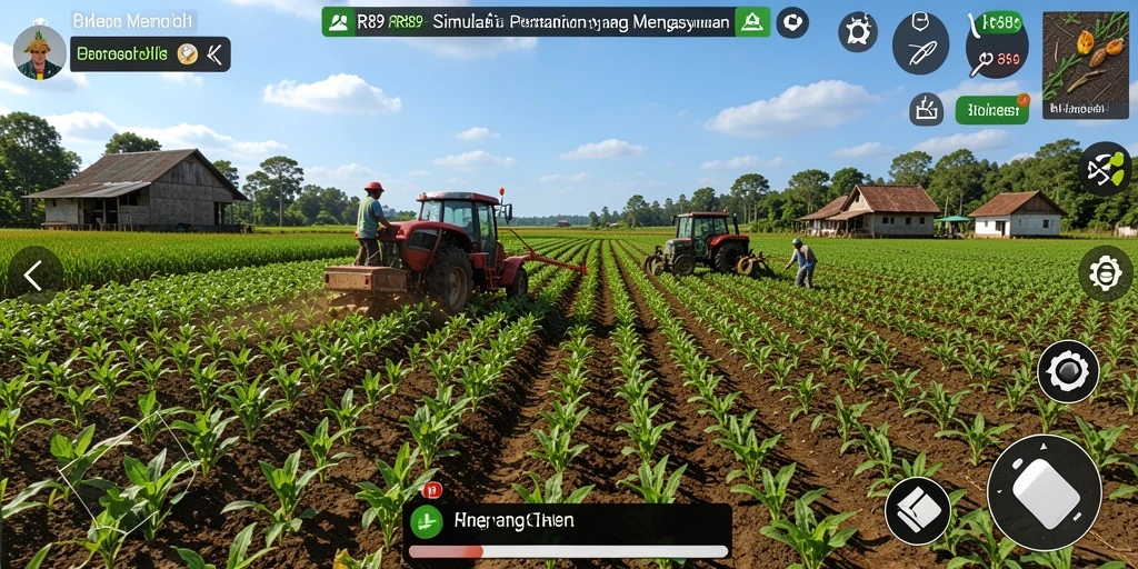Gameplay seru dan mengasyikkan di RR89 dengan aktivitas bertani.