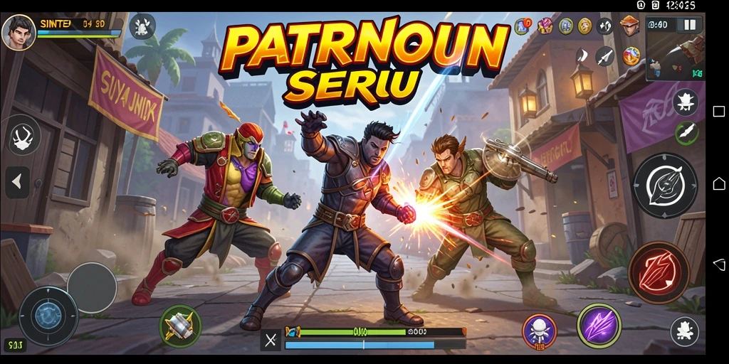 Tampilan gameplay menarik dari SINTE4D dengan pertarungan yang seru.