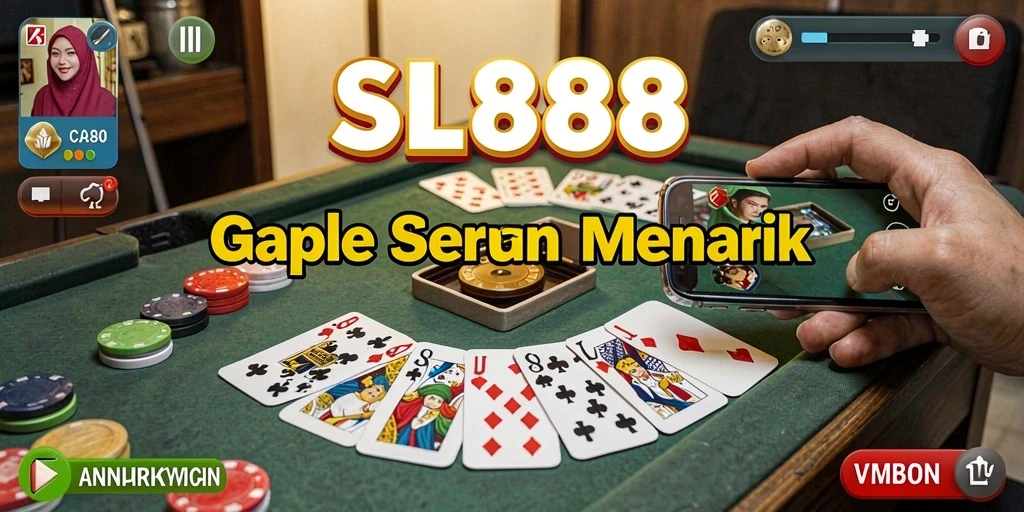 Screenshot SL888 menampilkan aksi seru permainan Gaple dengan grafis menarik.