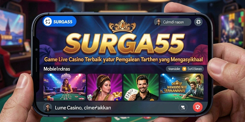 Tampilan gameplay Live Casino yang menarik dan interaktif di SURGA55.