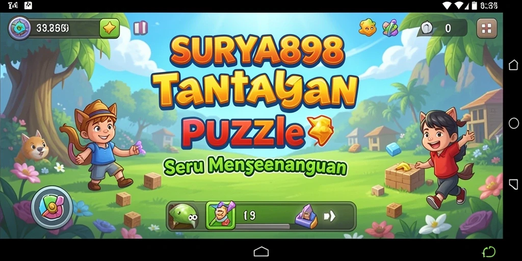 Tangkapan layar gameplay SURYA898 dengan tantangan Puzzle menarik.