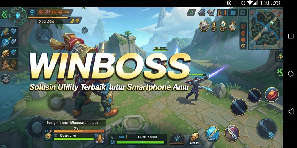 Screenshot utama WINBOSS menampilkan antarmuka pengguna yang intuitif.