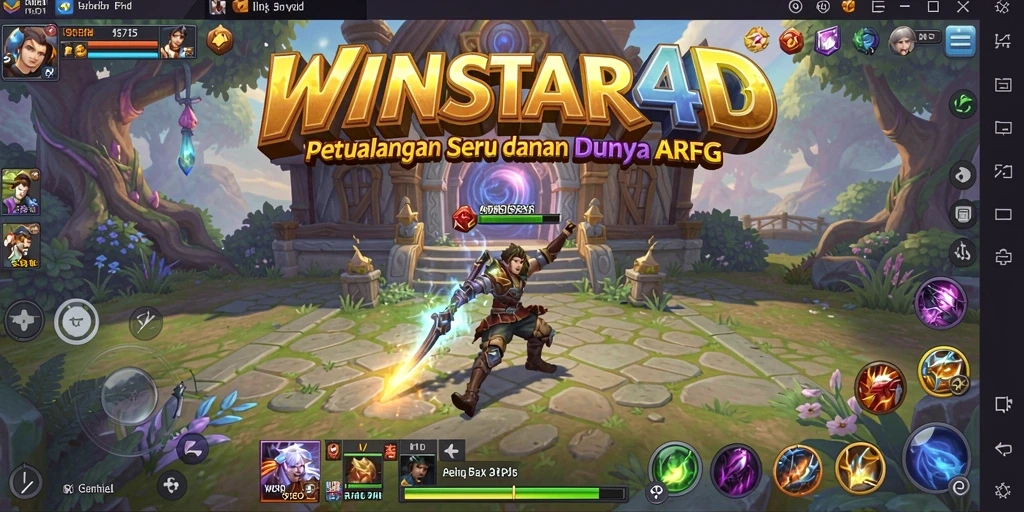 Screenshot terampil menunjukkan aksi pertempuran dalam game ARPG.